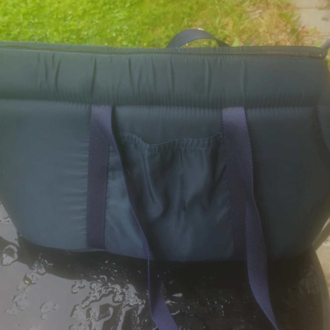 Mörkblå väska för hund/katt/överdimensionerad hamster