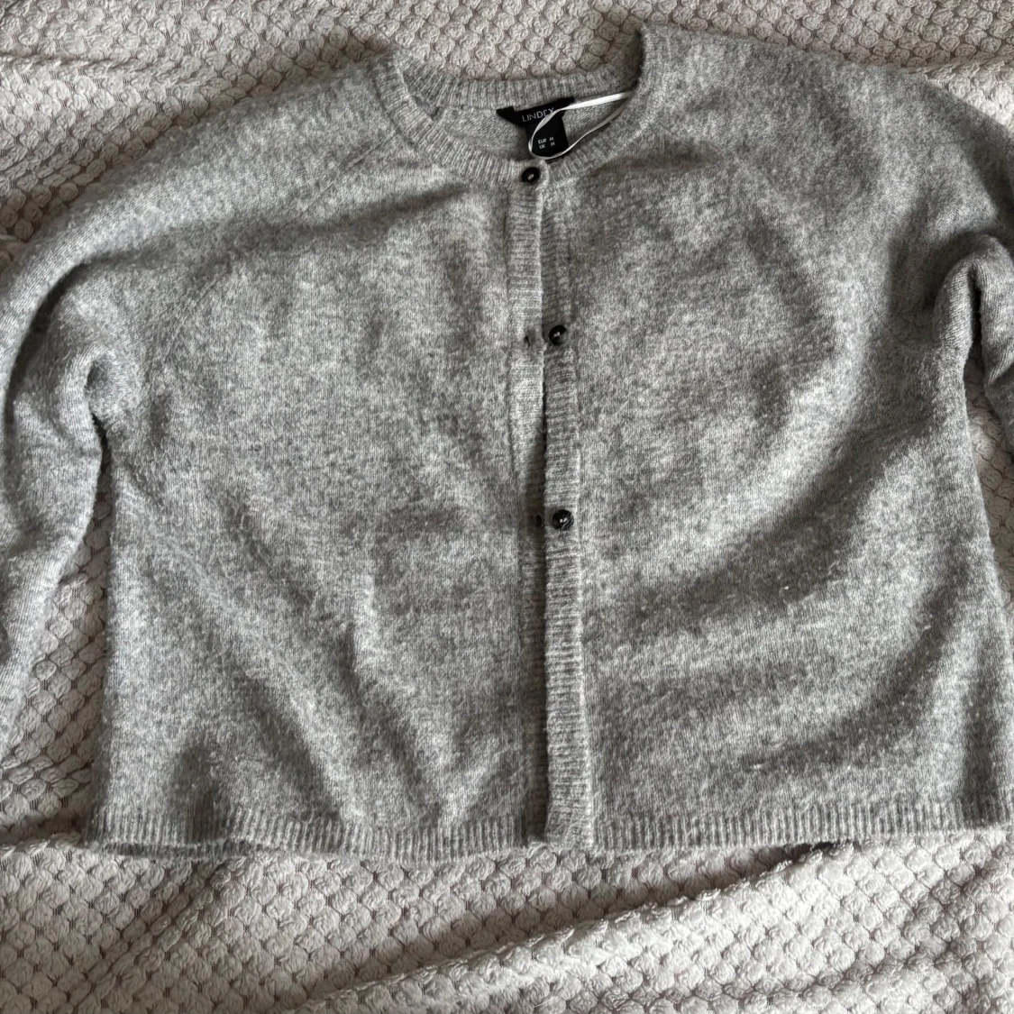 Grå kofta från Lindex, storlek S