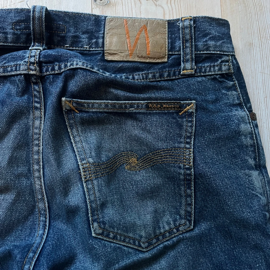 Nudie Jeans blå jeansbyxor 28/30 - 3