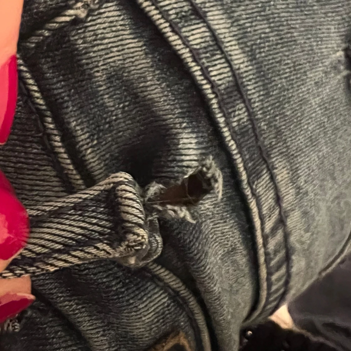 Blå bootcut jeans  - 3