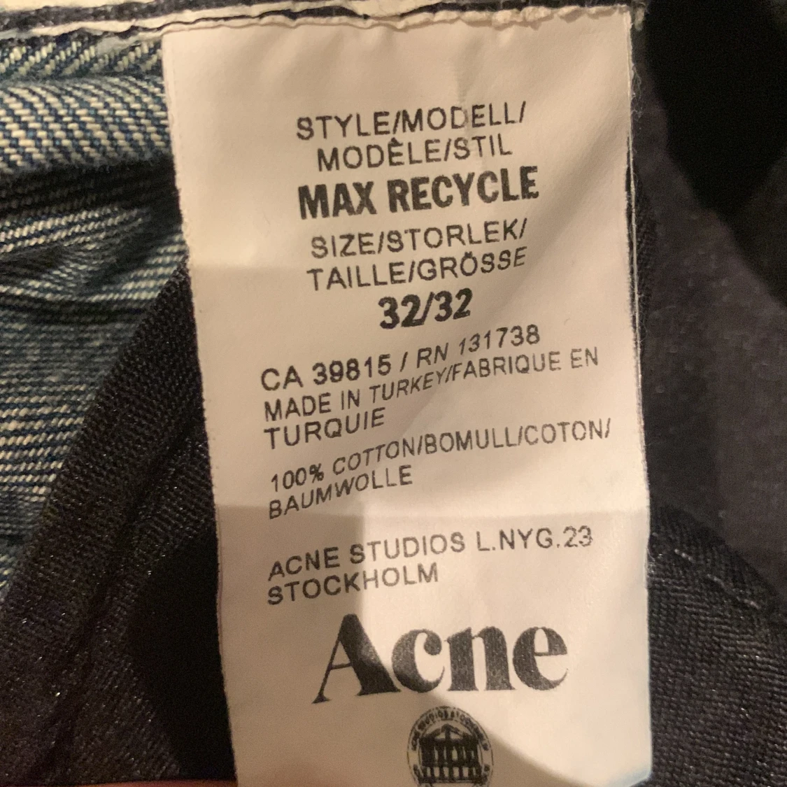 Mörkblå jeans från Acne Studios - 3