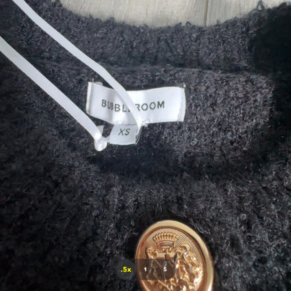 Svart cardigan kofta från Bubbleroom - 1