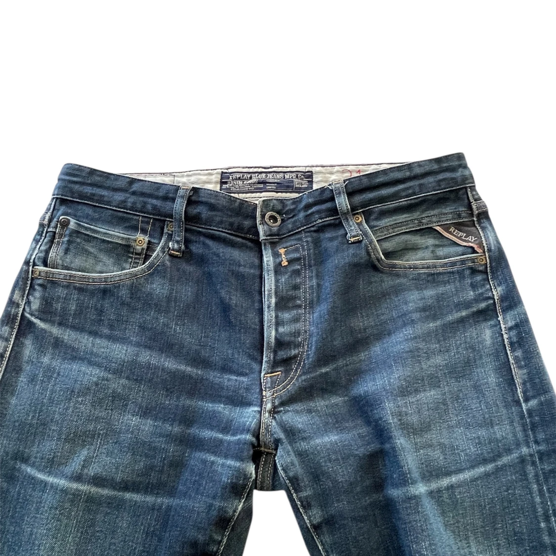 Replay Anbass jeans i blå denim - 1