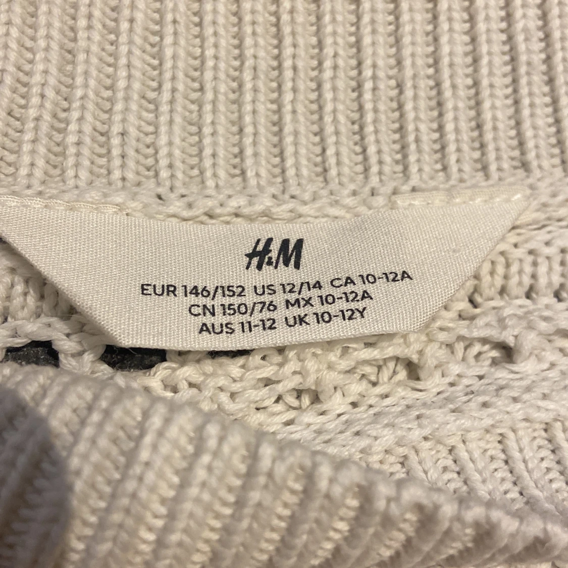 Vit stickad tröja från H&M - 3