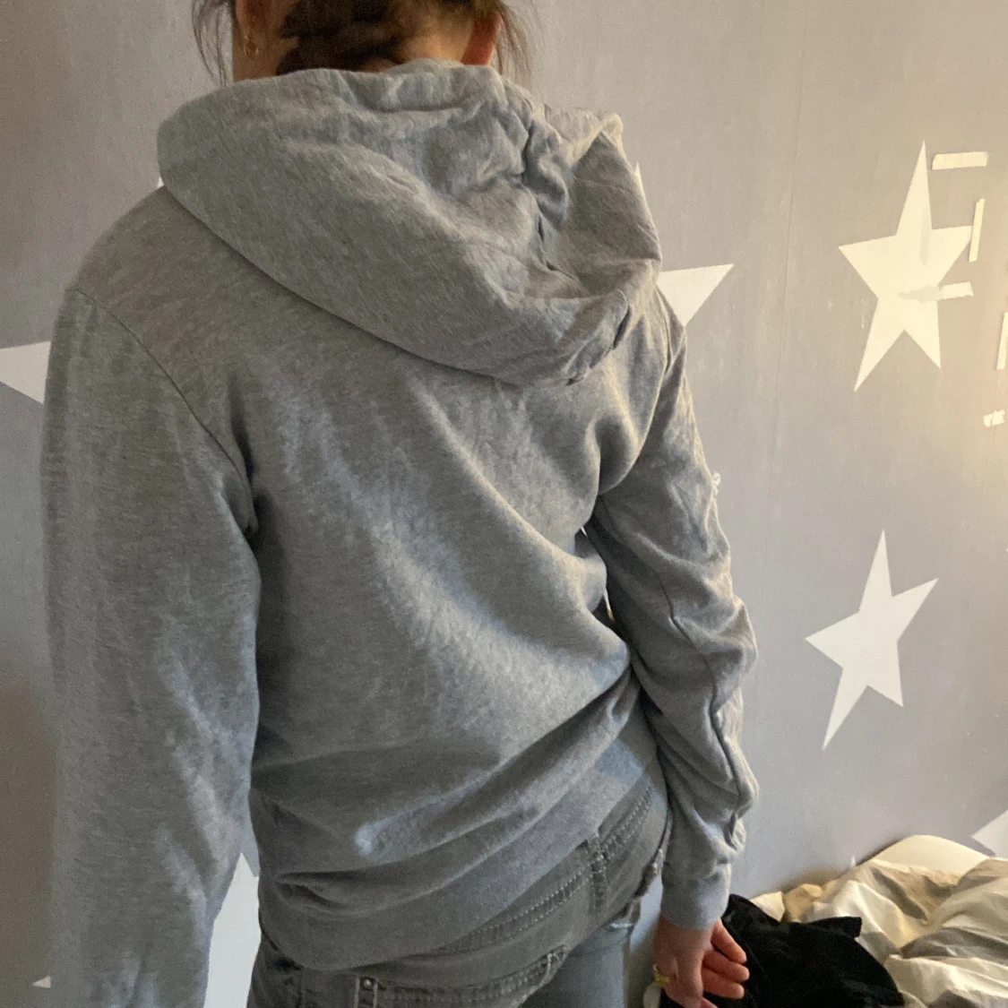 Grå hoodie från U.S. Polo Assn. - 1