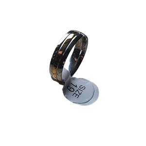 Silver och Guld Ring - Rostfritt stål, 19 mm