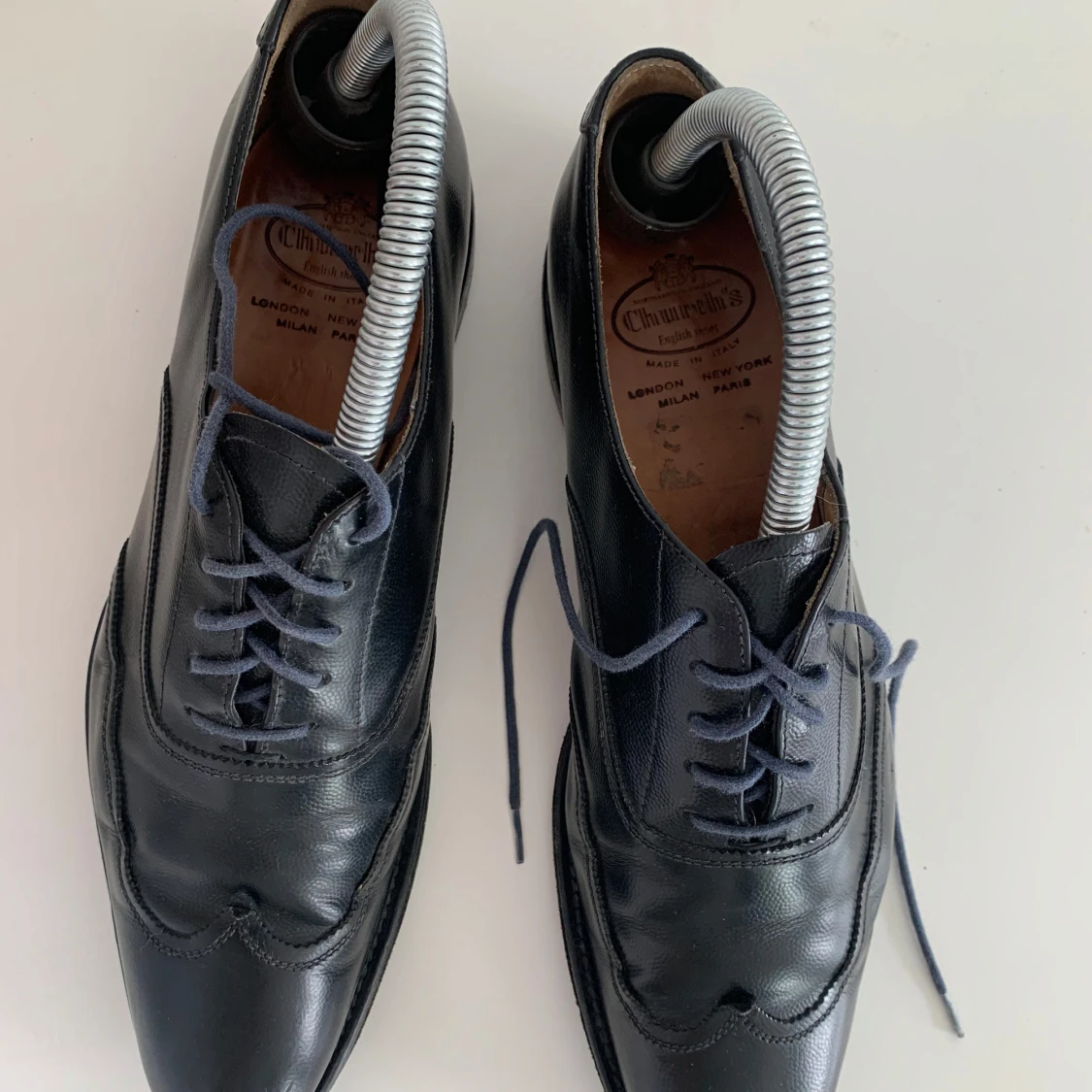 Svarta skinnloafers från Church's