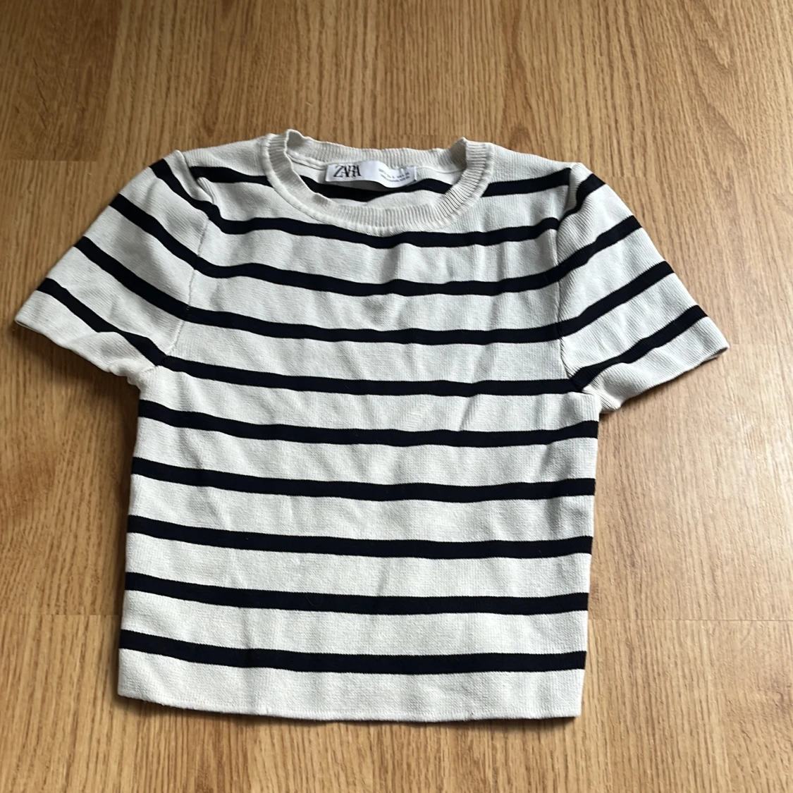 Randig topp från Zara i bomull