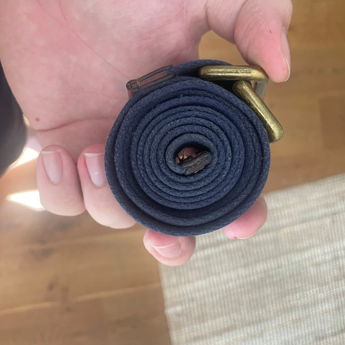 Mörkblå Polo Ralph Lauren bälte - 1