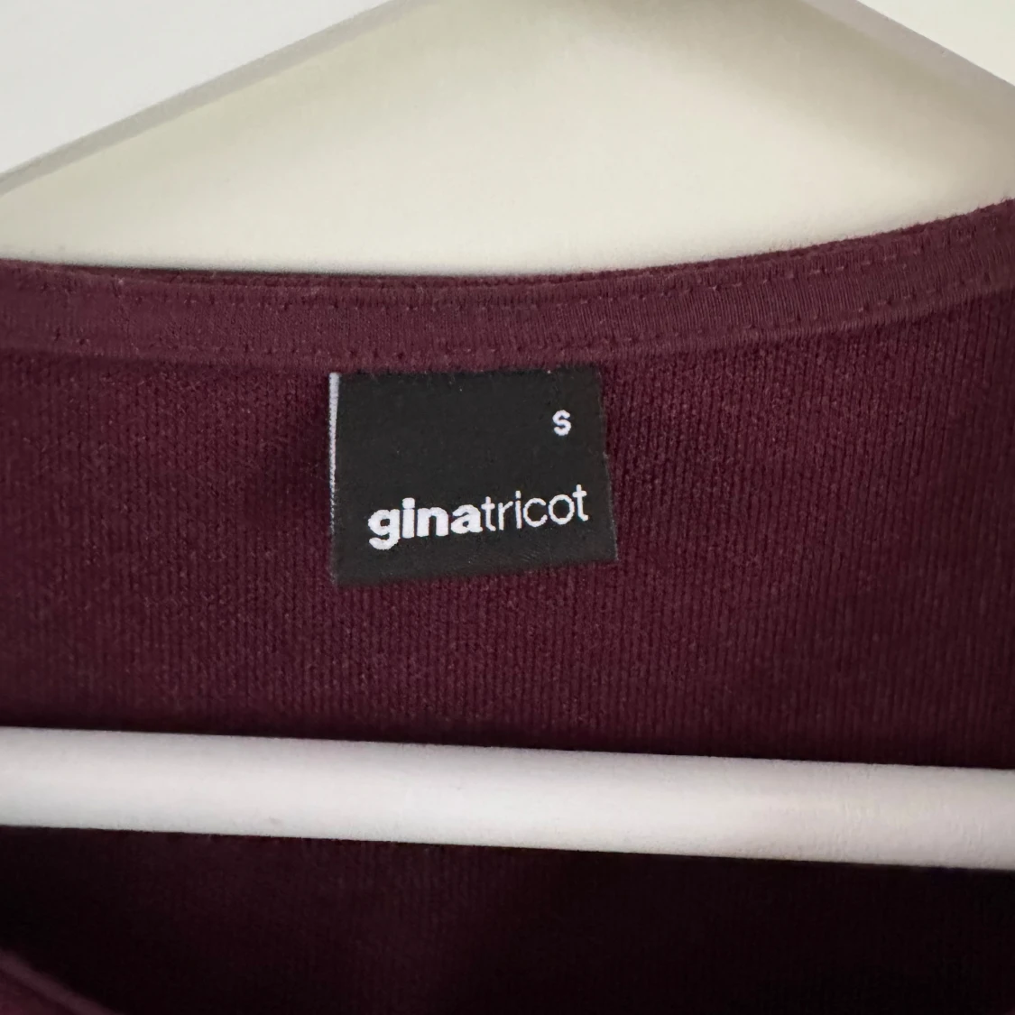 Vinröd cardigan jacka från Gina Tricot - 2