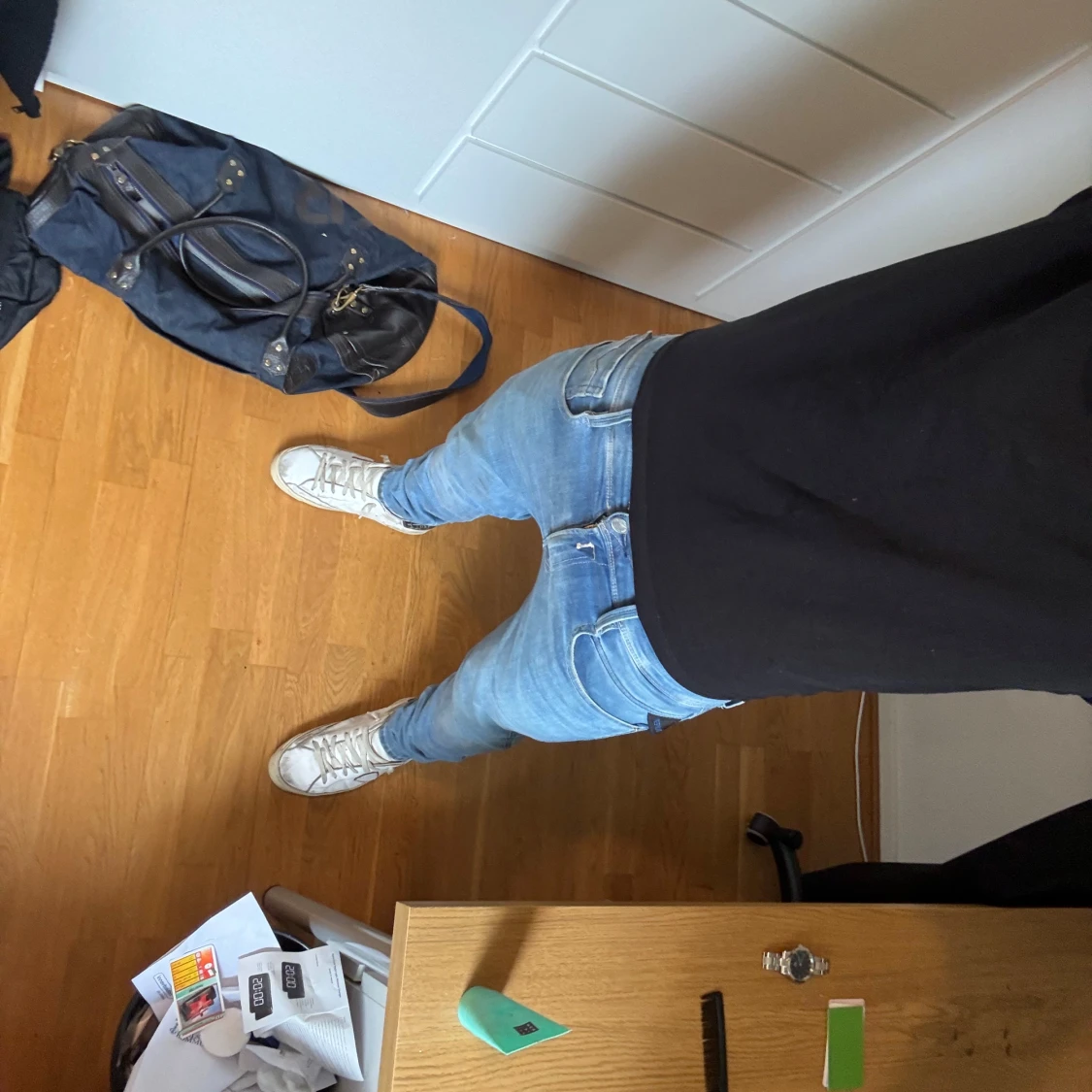 Ljusblå Replay Hyperflex jeans - 1