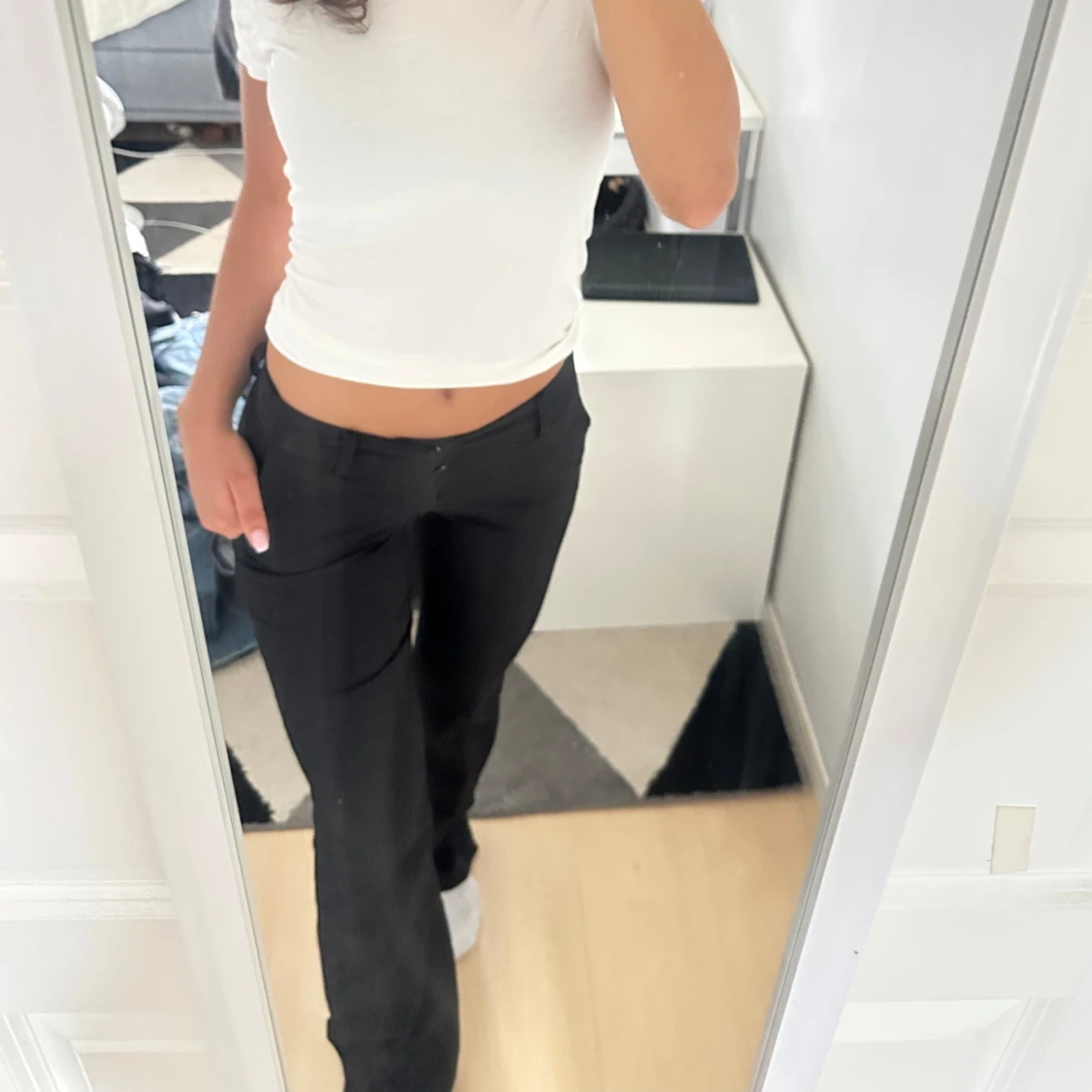 Lågmidjade kostymbyxor