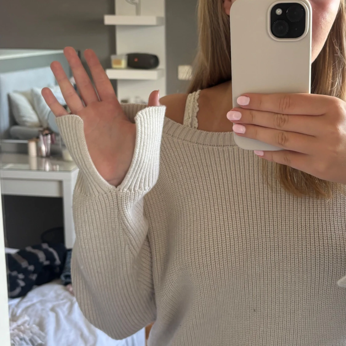 Beige stickad tröja House of Lola - 3