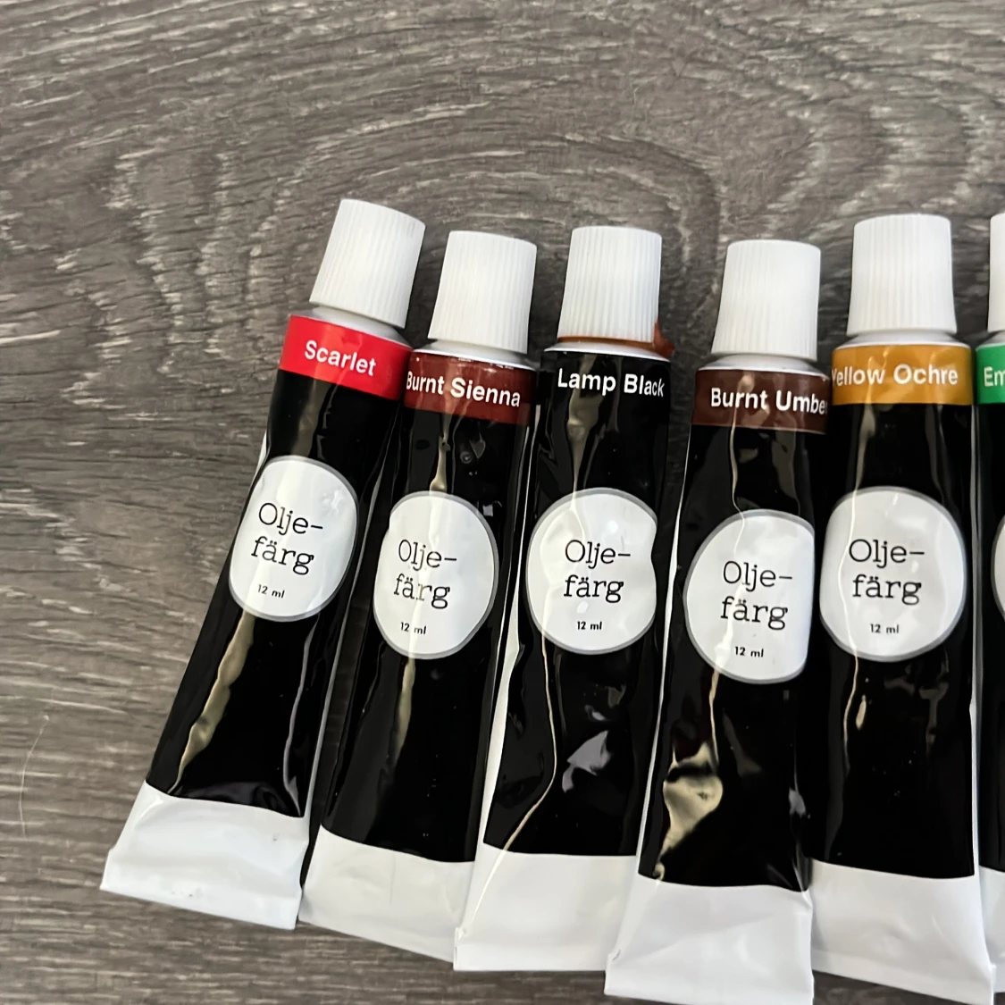 Oljefärg 12 ml (10 färger) - 1