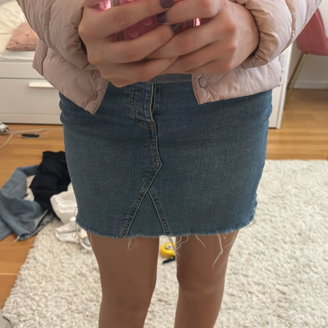 Ginatricot kort jeanskjol - 1