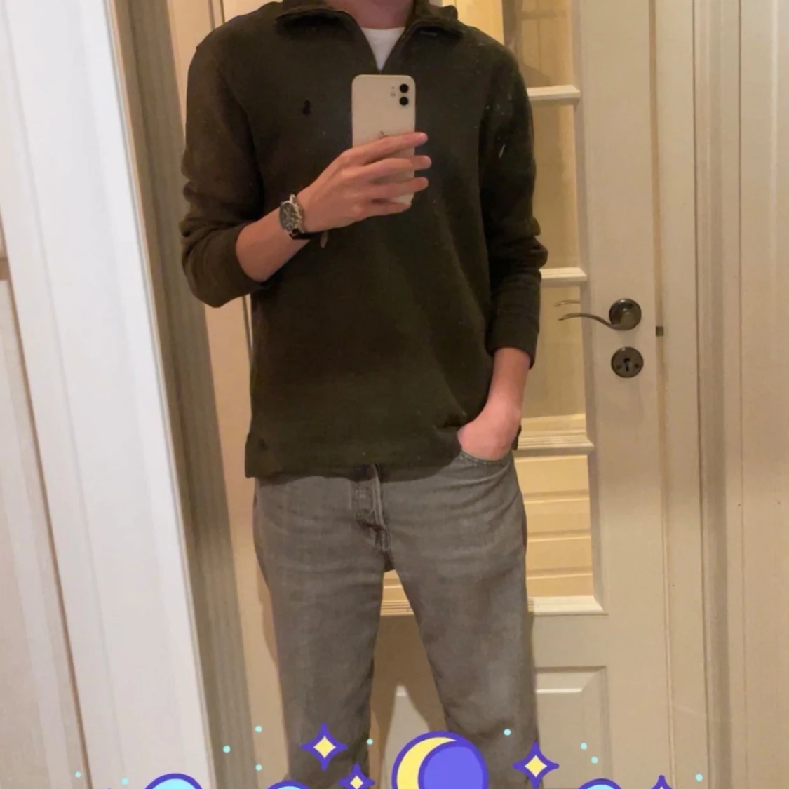 Olivgrön half zip tröja Polo Ralph Lauren - 2