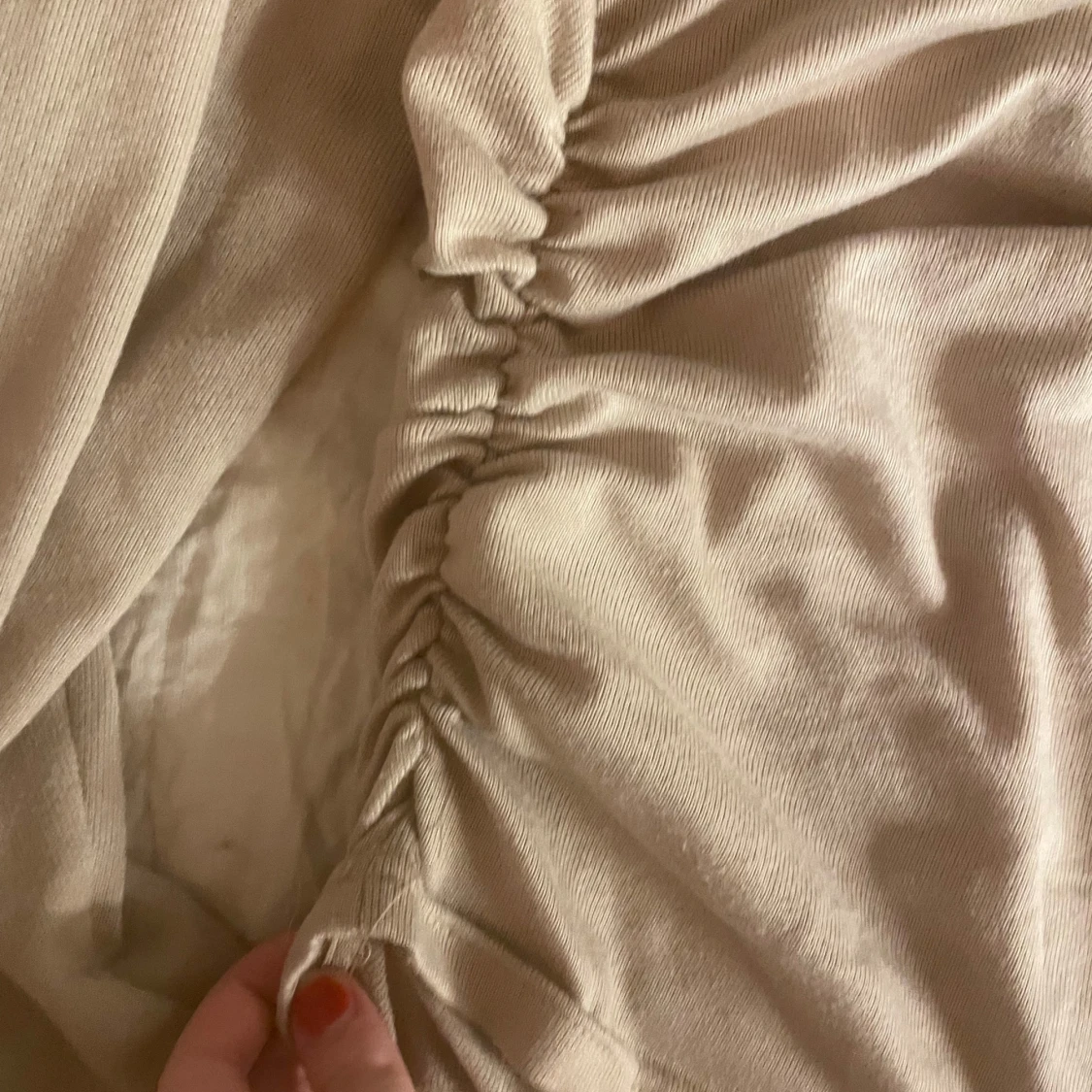 Beige långärmad tröja  - 3