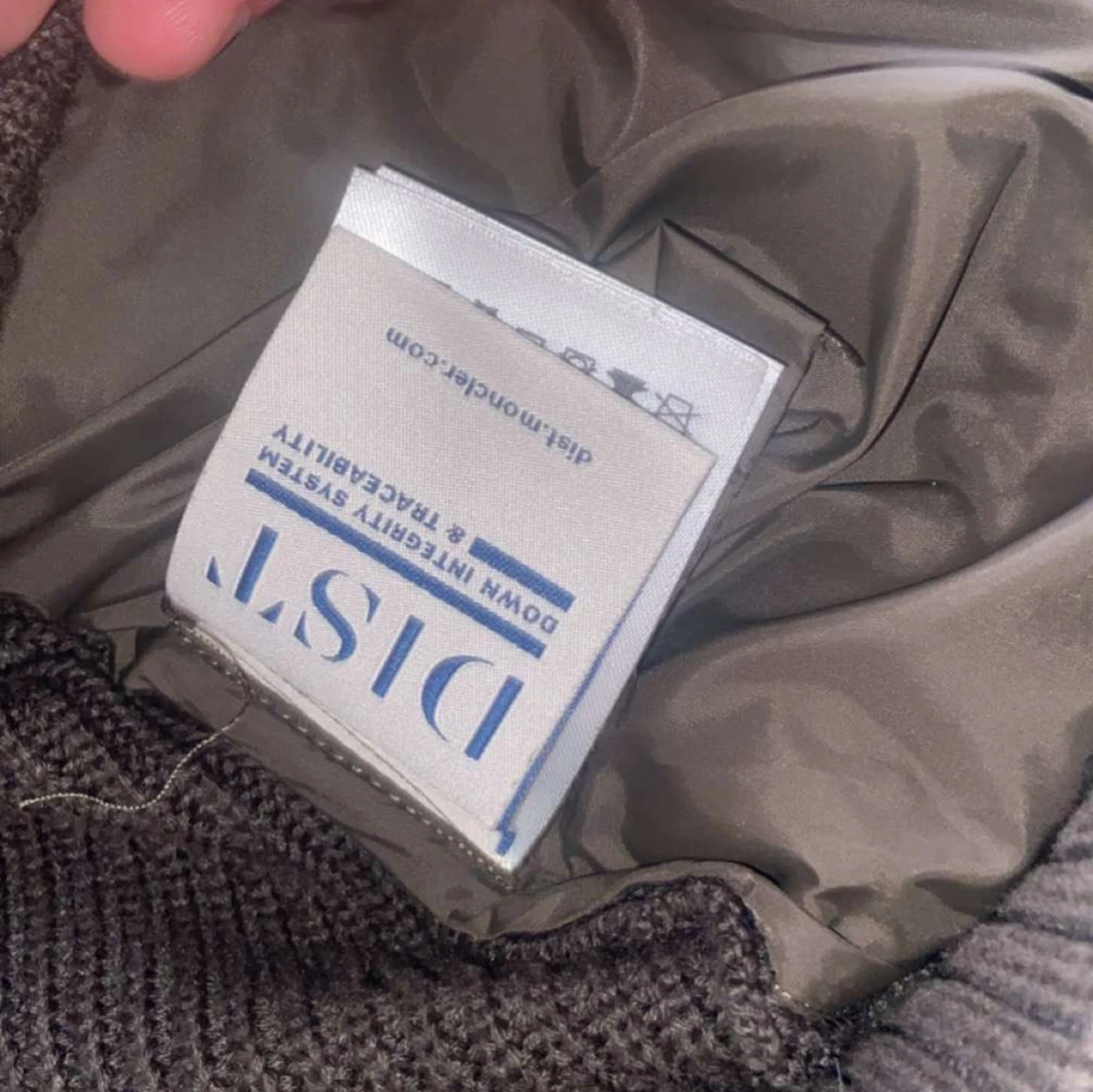 Brun Moncler dunjacka med stickade ärmar - 3