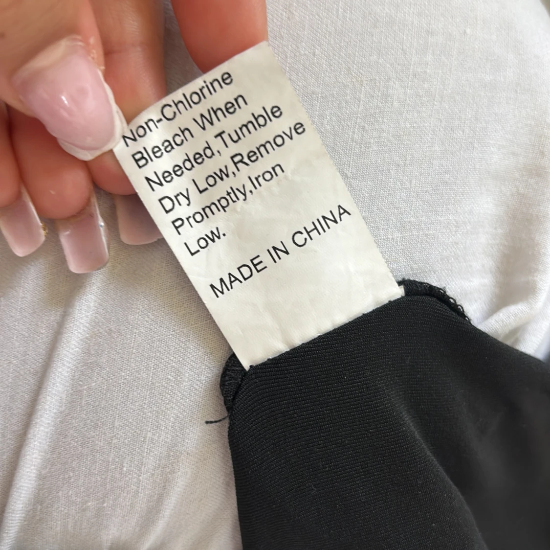 Svart oneshoulder topp från SHEIN - 4