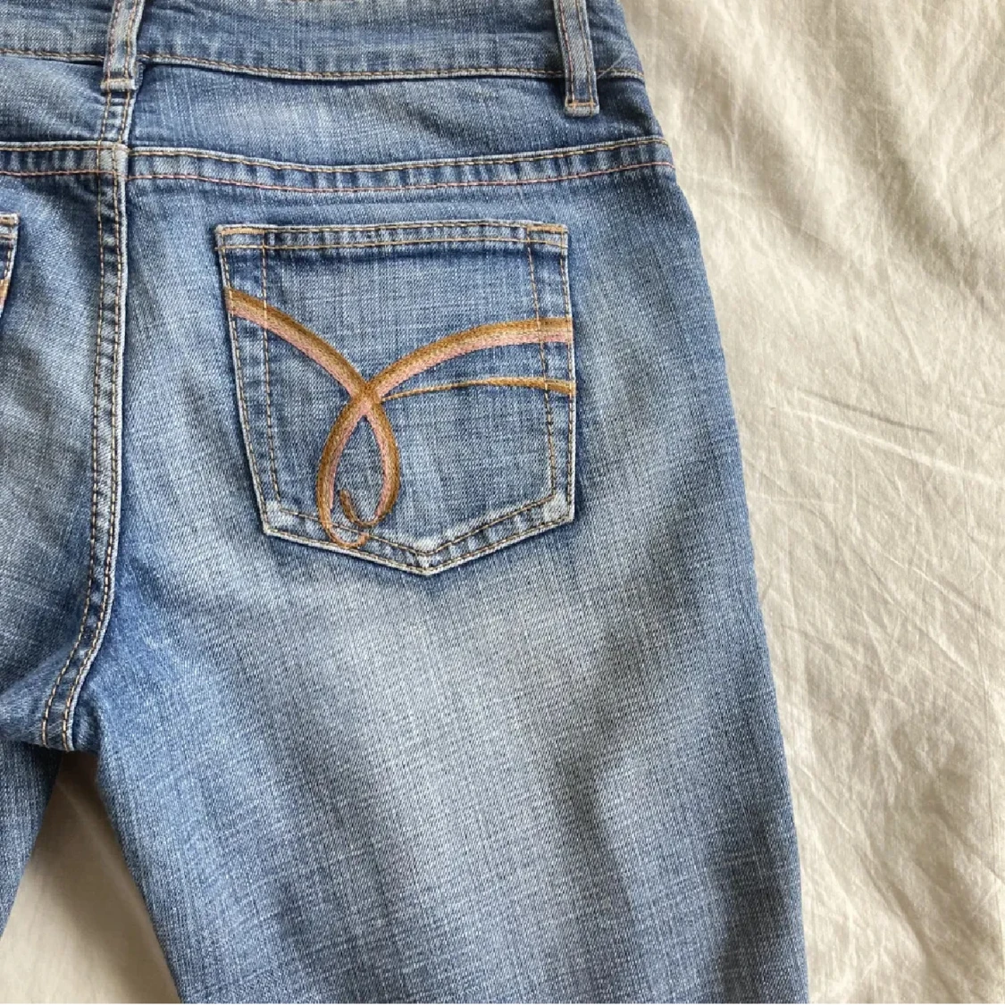 Lågmidjade bootcut jeans  - 2