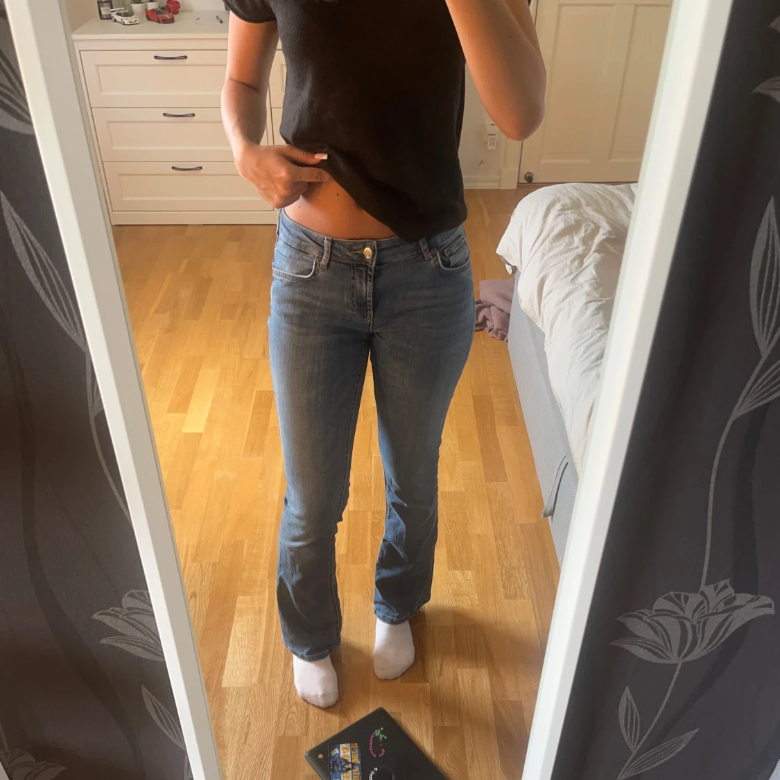 Bootcut jeans från Zara, ljusblå - 3