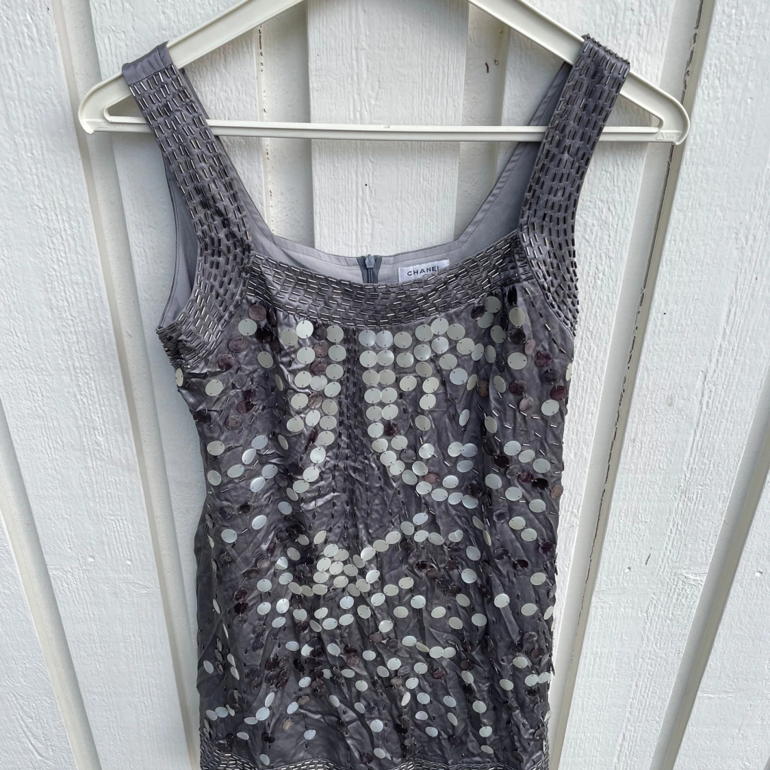 Silver paljettopp från Chanel - 1