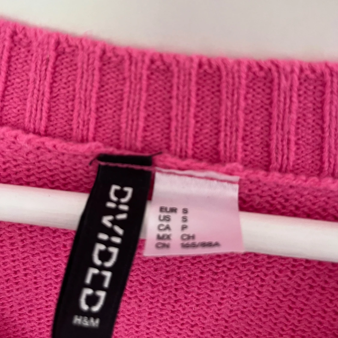 Rosa croppad stickad tröja H&M Divided - 2