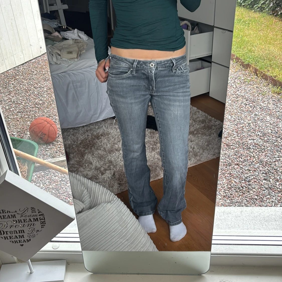 Grå bootcut jeans från pepe