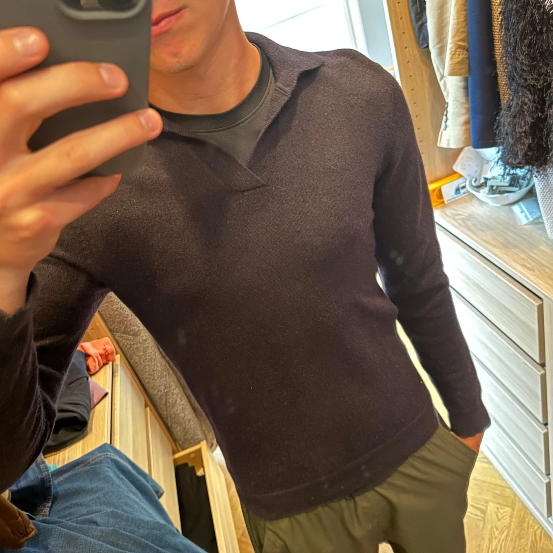 Mörkblå stickad tröja från A Day's March - 1