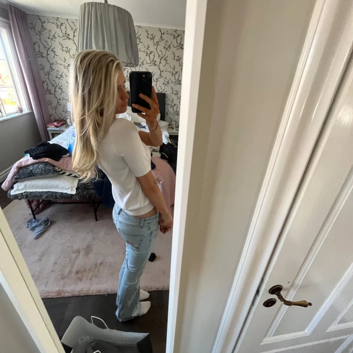 Vit croppad topp - 1