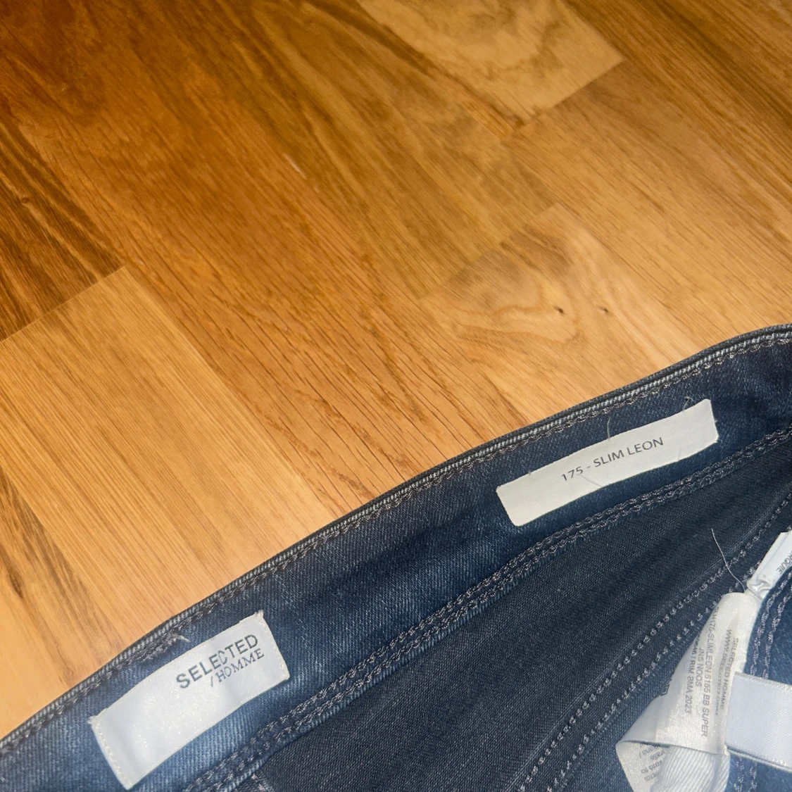 Mörkblå slim jeans Selected Homme - 1