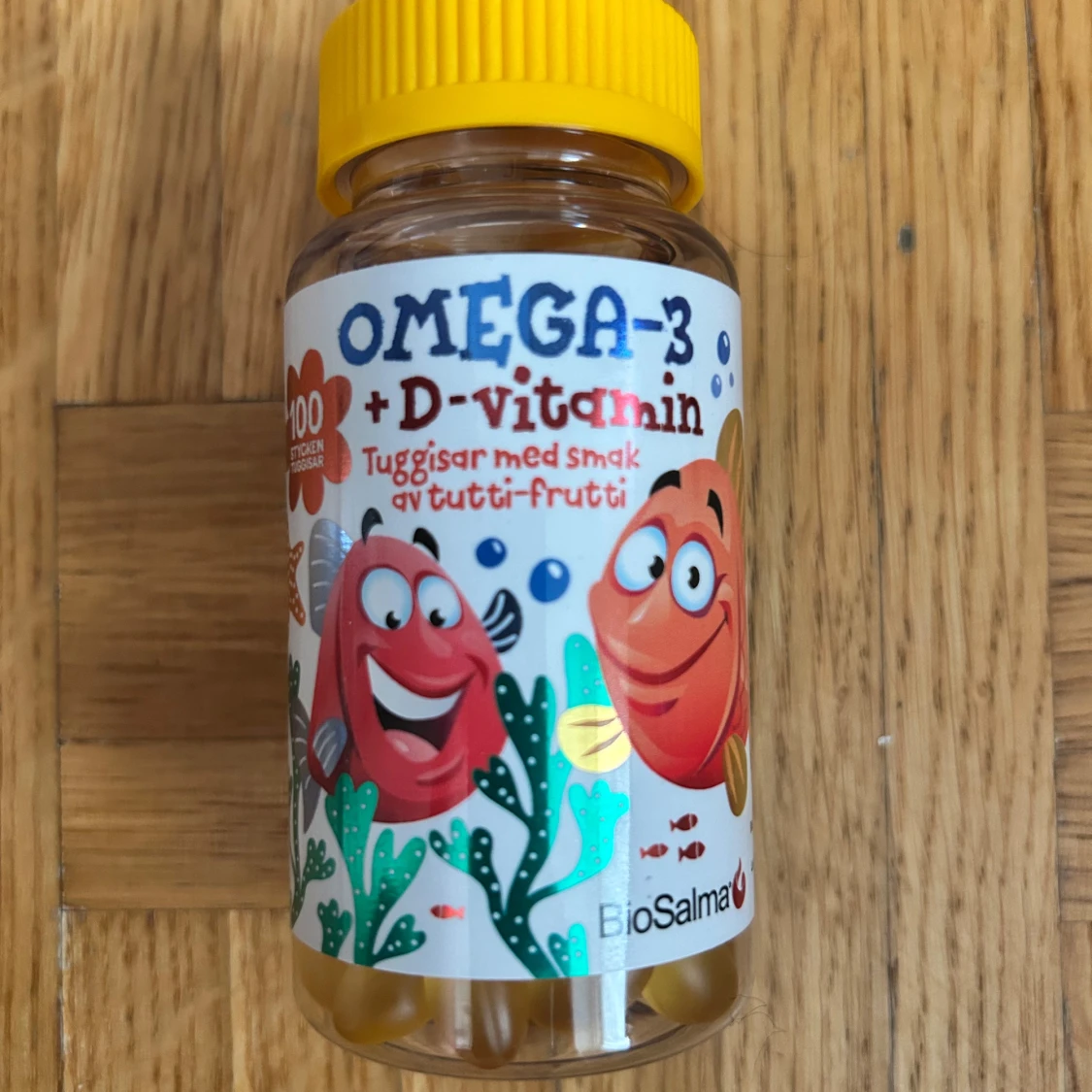 Omega-3 + D vitamin 100 tuggtabletter