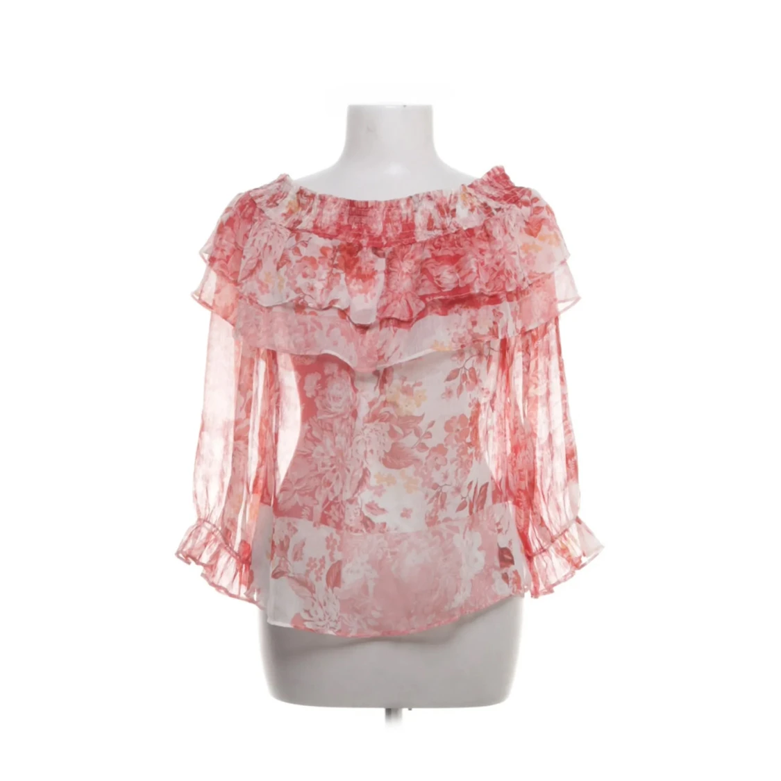 Blommig offshoulder blus från Zara