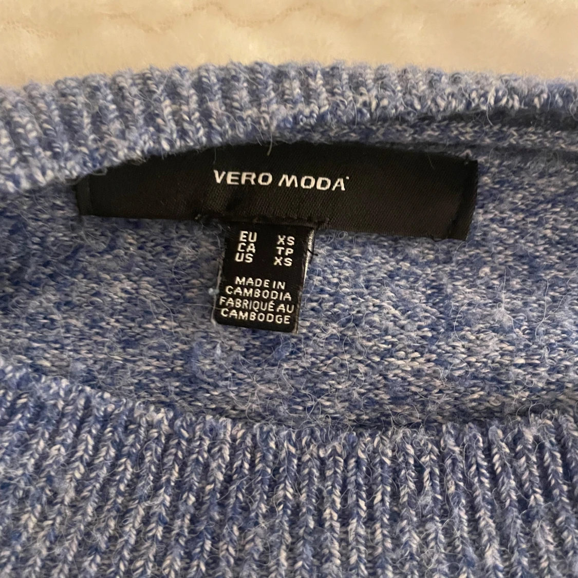 Blå stickad tröja från Vero Moda - 1