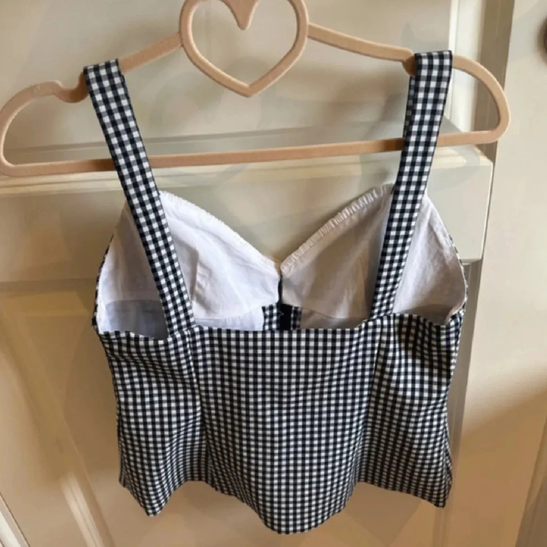 Rutig zara korsett-topp  - 1