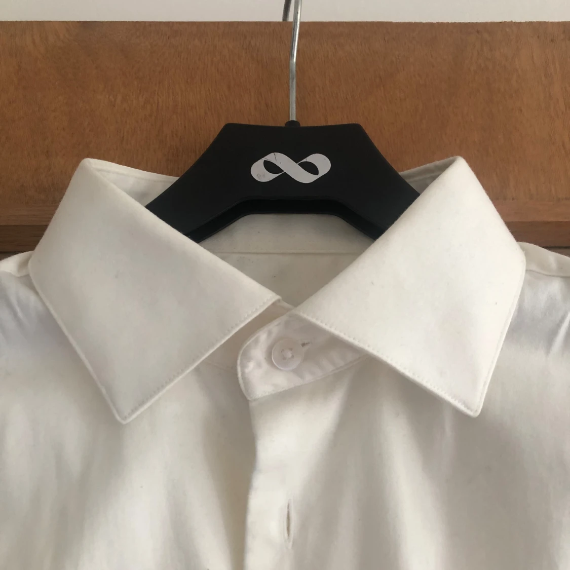 Vit skjorta med trekvartsärm - 1