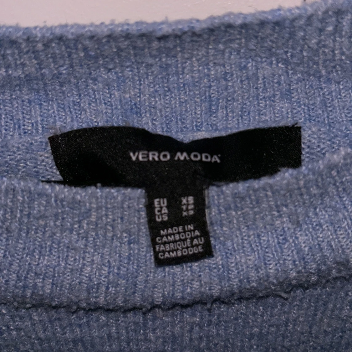 Ljusblå stickad tröja från Vero Moda - 2