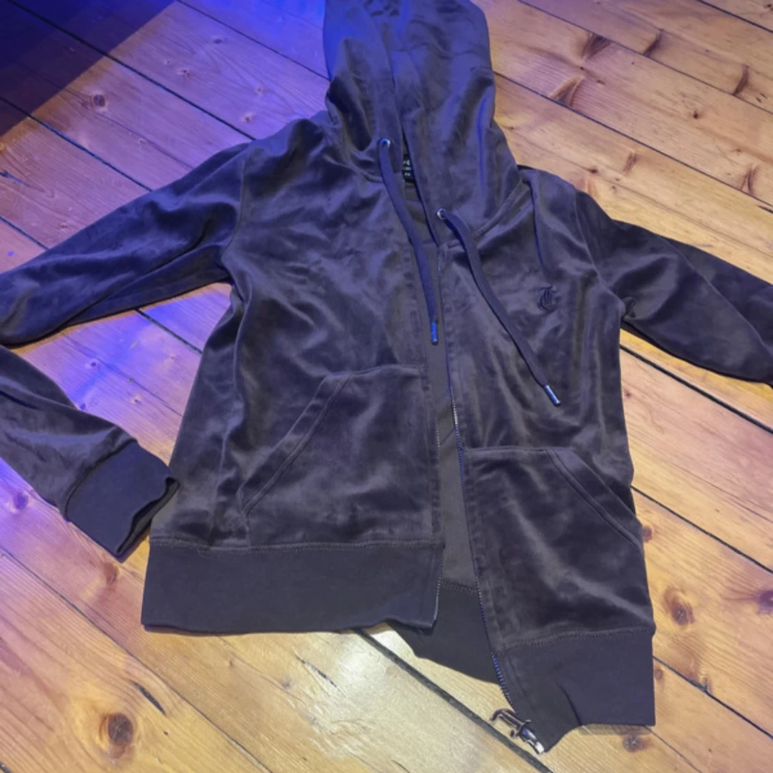 Brun velour hoodie Juicy Couture XS
