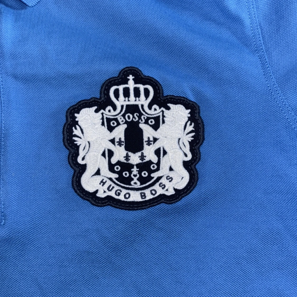 Blå pikétröja från Hugo Boss - 2