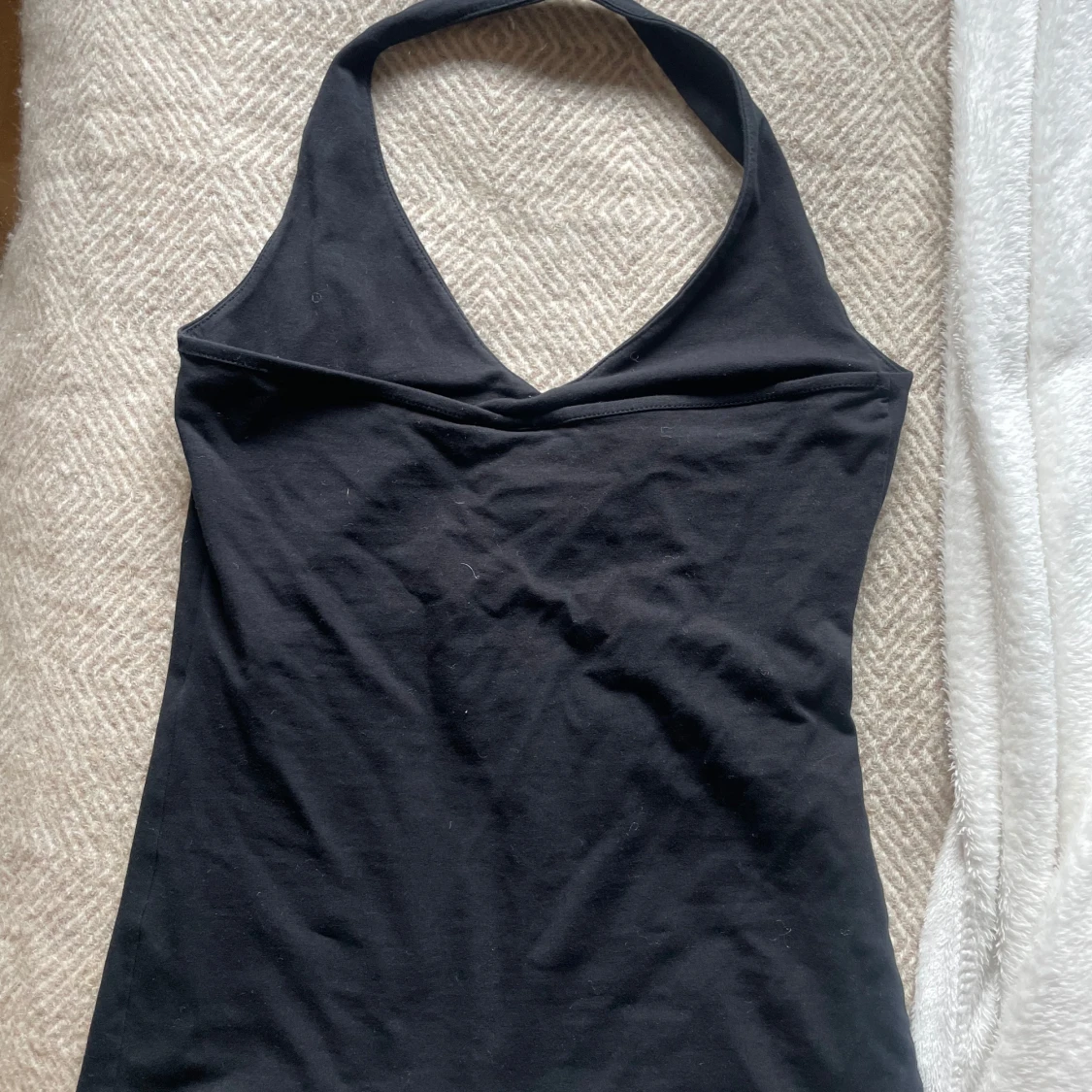 Svart halterneck topp Lindex  - 1