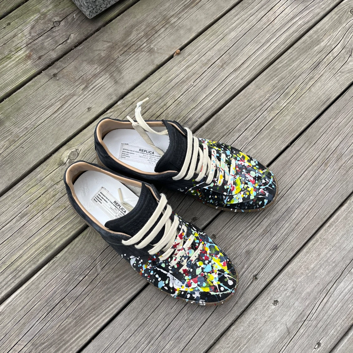 Maison Margiela paint splatter gats  - 4