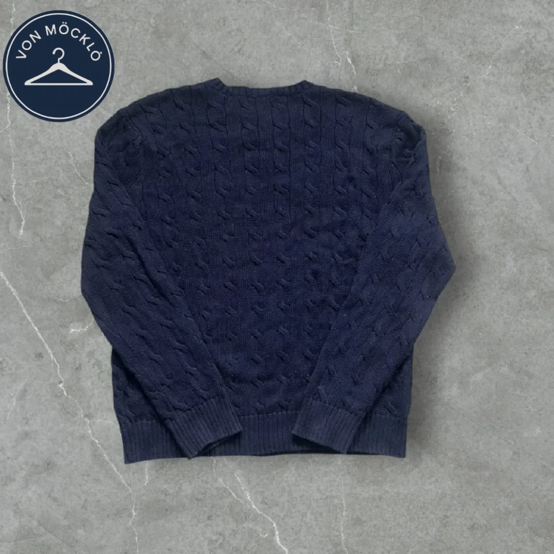 Mörkblå stickad tröja från Polo Ralph Lauren - 1