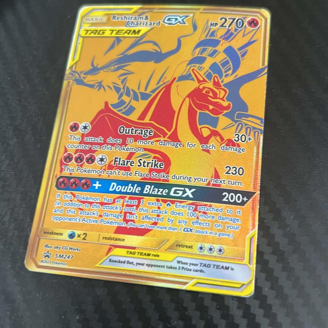 Pokémonkort Reshiram & Charizard GX Tag psa 10 - 2