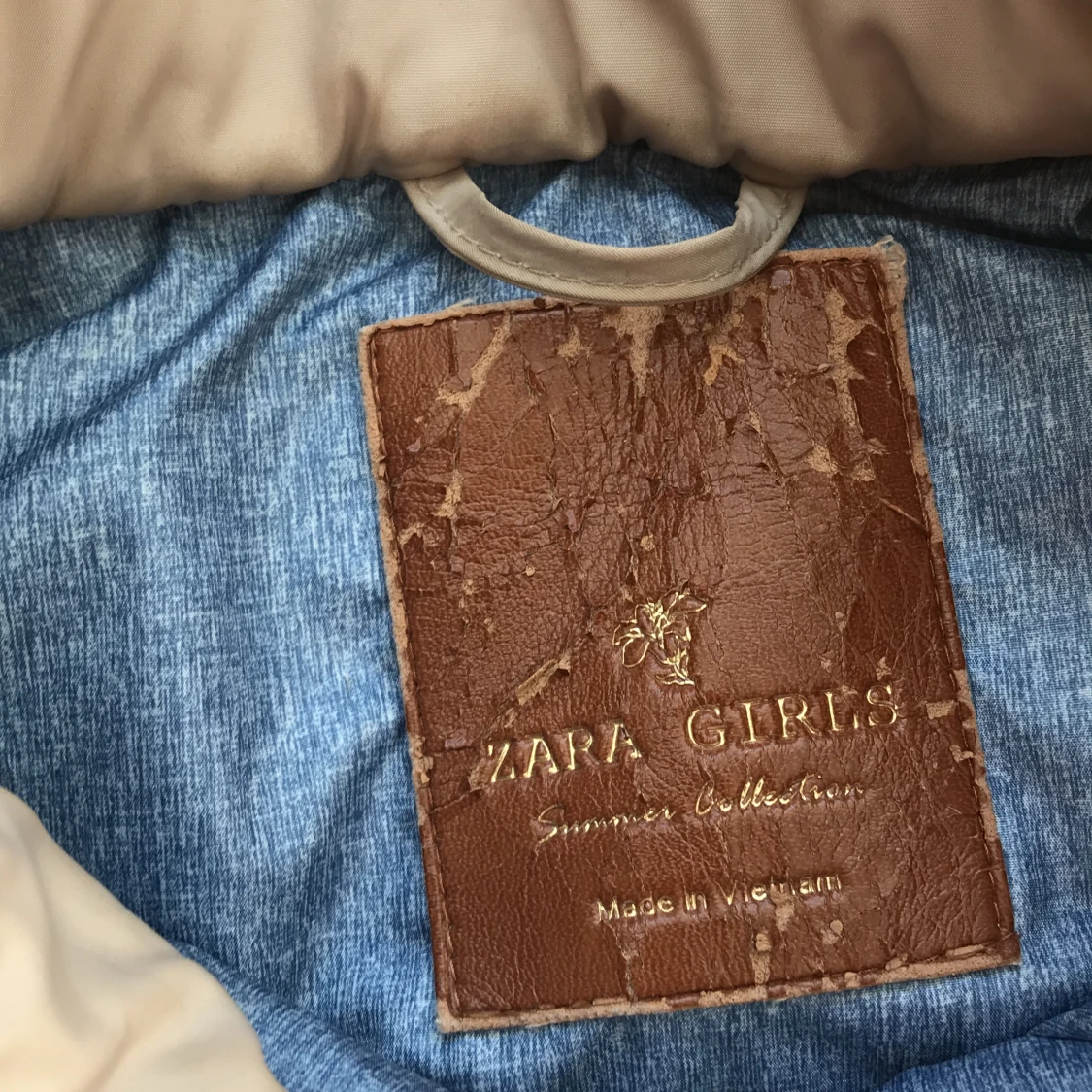 Beige quiltad jacka från Zara Girls - 1