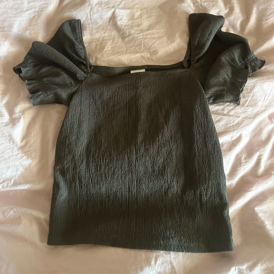 Grön ribbad topp - 1