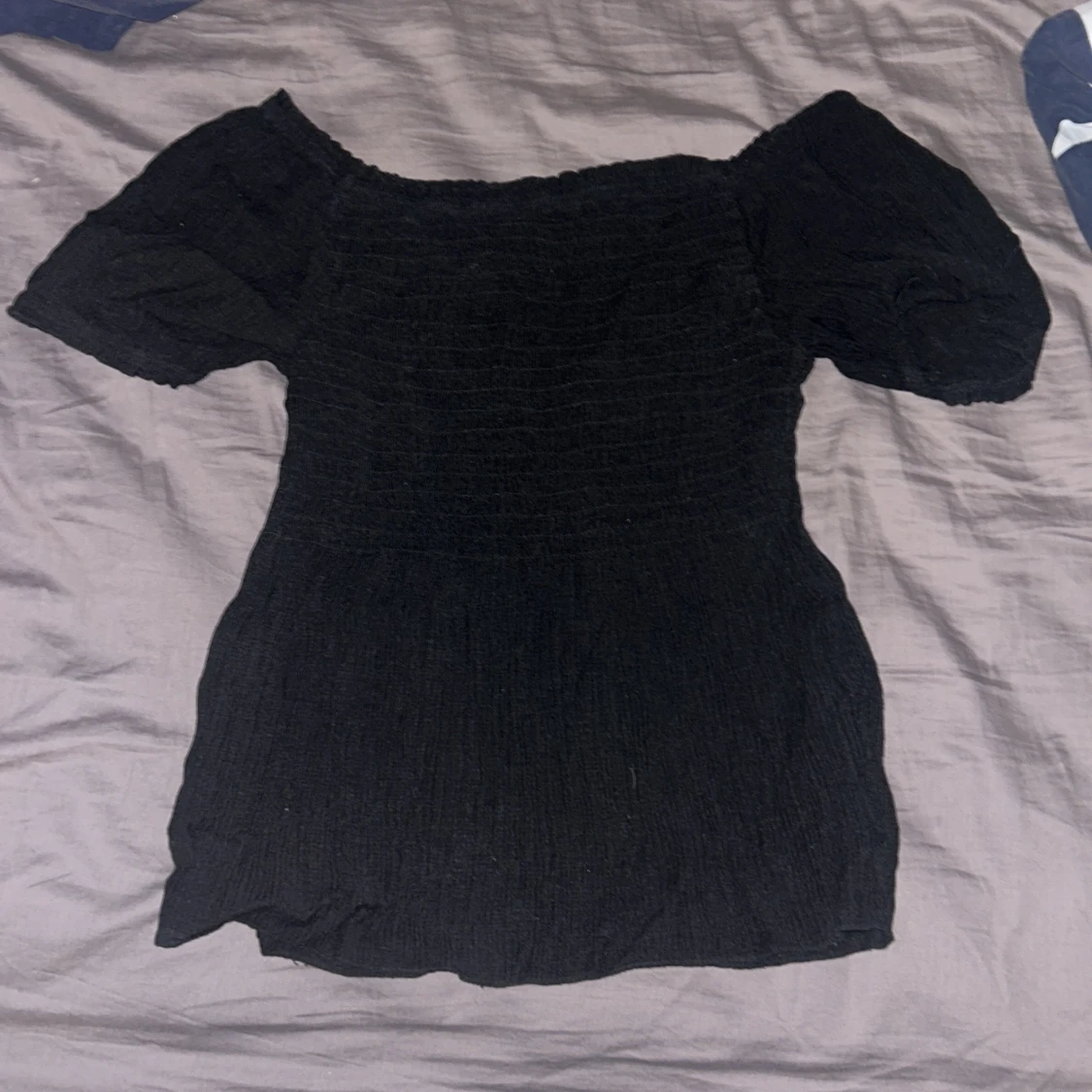 Svart offshoulder topp - 1