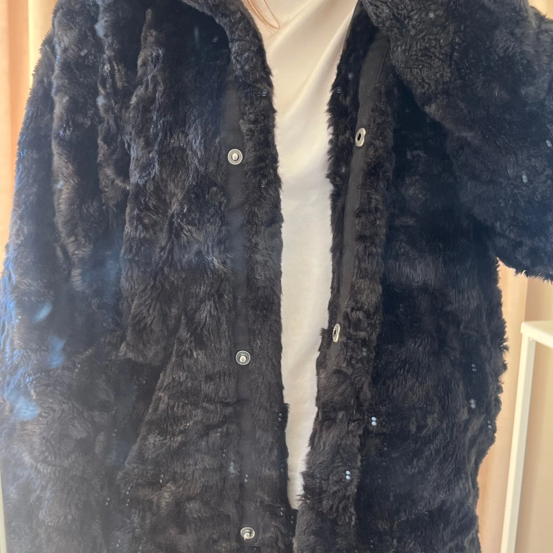 Svart pälsjacka - 3