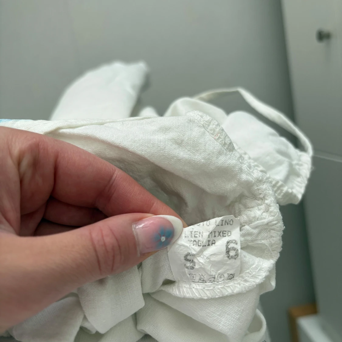 Vit långklänning Vintage - 3