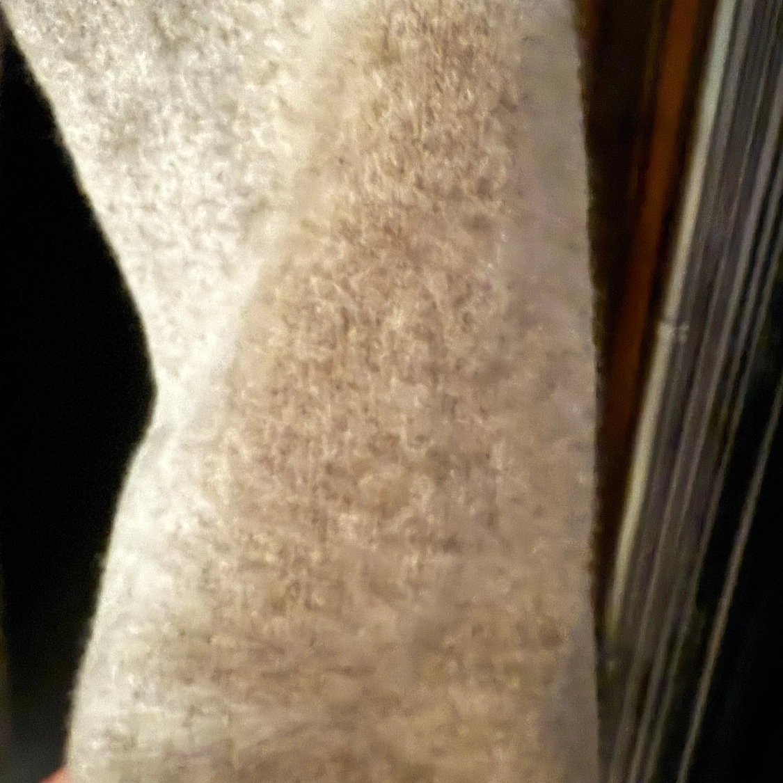 Beige hoodie i kashmirblandning - 3