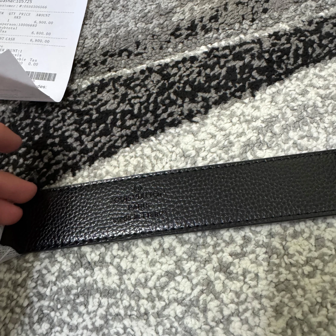 Svart L V bälte  - 2